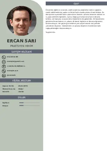 Pratisyen Hekim Cv Örnekleri cv indir